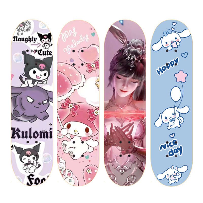 Skatboard 6-12-year-old girl skater, 8-1-12-year-old, 15-year-old, 3-year-old boy and four-wheel kuro