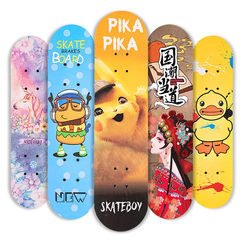 Four-wheel skateboard beginners, children's shortboards, adults aged 3-6-8 years and over, two-barrel skateboards, cool