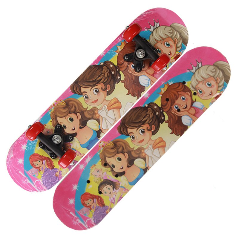 Four-wheel skateboard double skater, baby toy-student, cartoon-kids