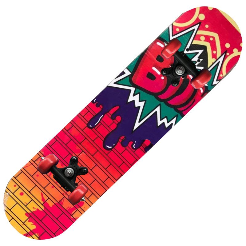 Four-wheel skateboard double skater, baby toy-student, cartoon-kids