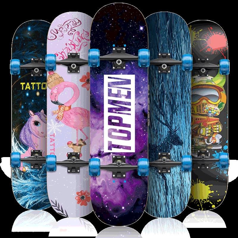 Four-wheel skating beginner, adult boy and girl, youth slab adult skating 6-12