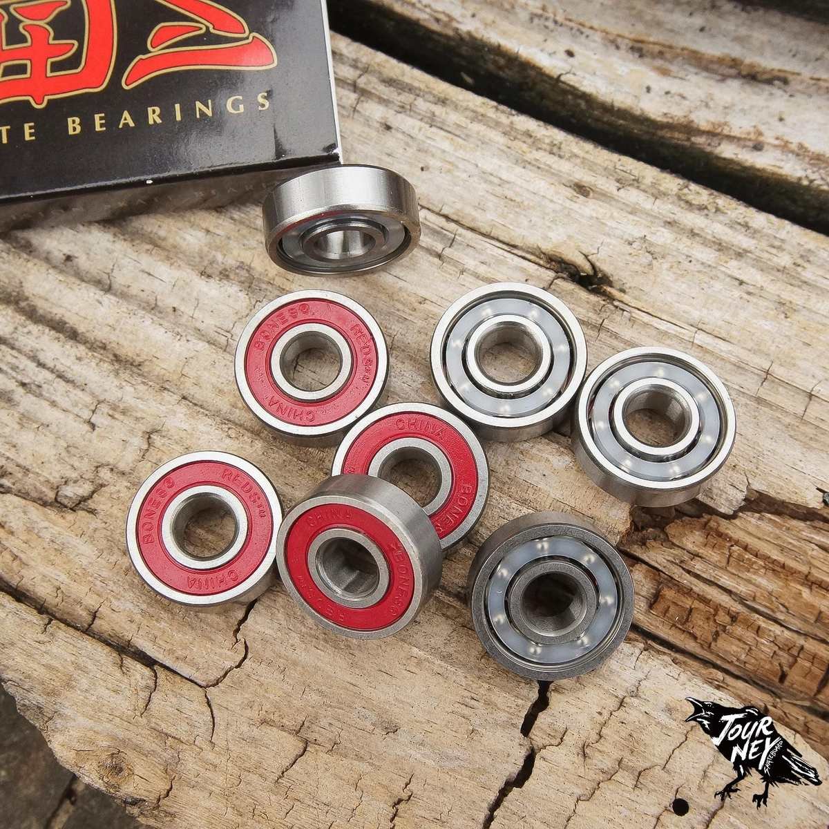 BONES BEARINGS MINILOGO PROFESSIONAL IMPORT OF FOUR-WHEEL-DIP-DIP-BOARDED FISHBOARD LONG-BOARD SKATEBOARDS