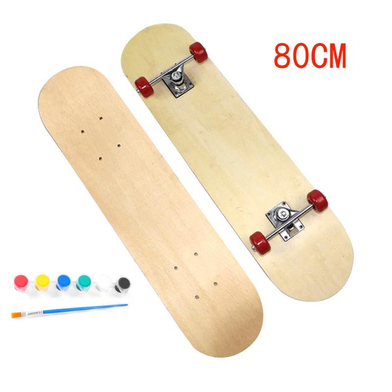 CHILDREN'S HAND-PAINTED SKATEBOARDS, DIY PAINTS, BLANK-PAINTED HOTFIELDS