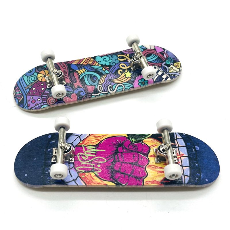 Dica's Maple Finger Slipper Specialized Axle Finger Double-Scripted Skids Children's Creative Gift Dismantling Wood