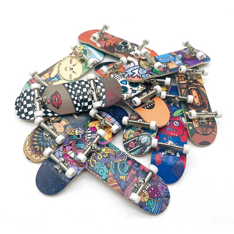 Dica's Maple Finger Slipper Specialized Axle Finger Double-Scripted Skids Children's Creative Gift Dismantling Wood