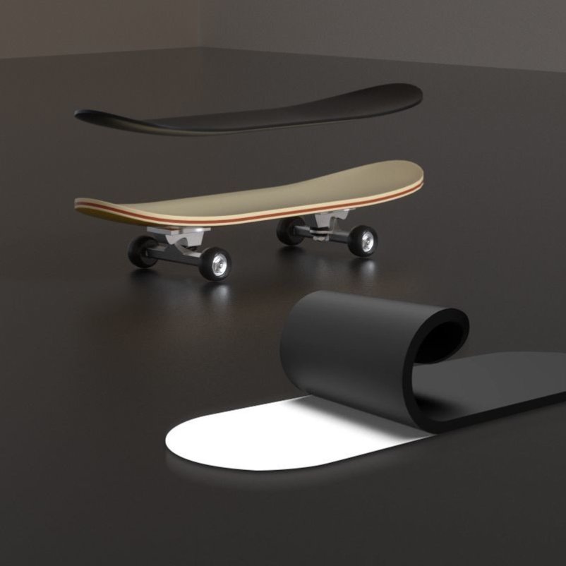 Finger skateboards, five-storey mammoth