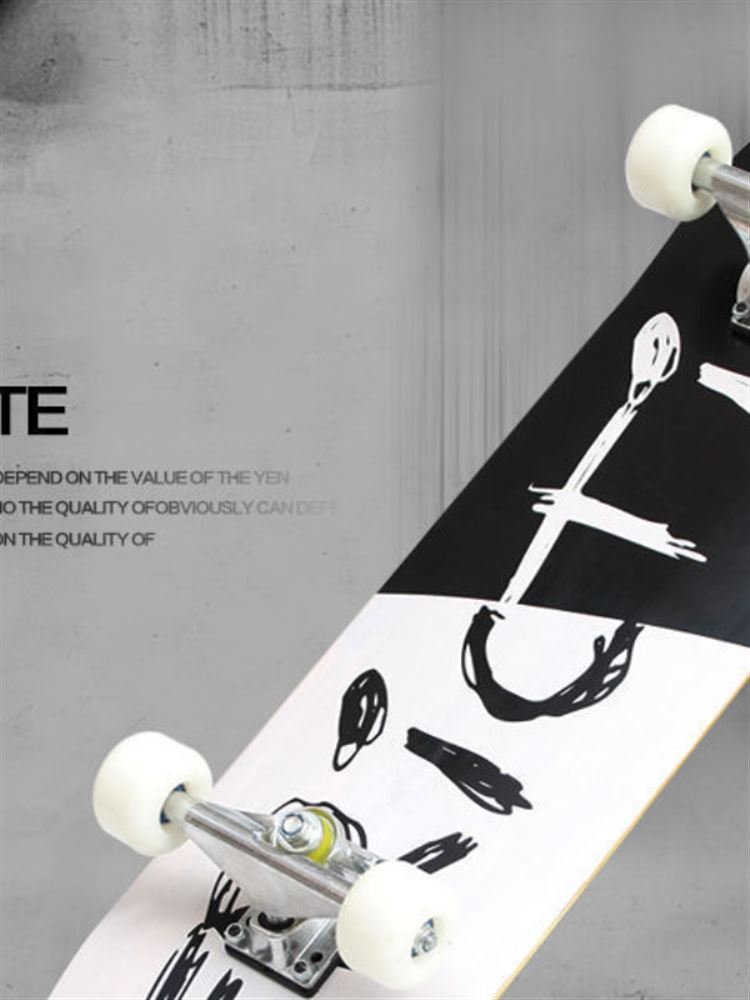 Skiboard 12-18-year-old professional skateboard beginner, adult male, female and adolescent, four-wheeled double-tricker