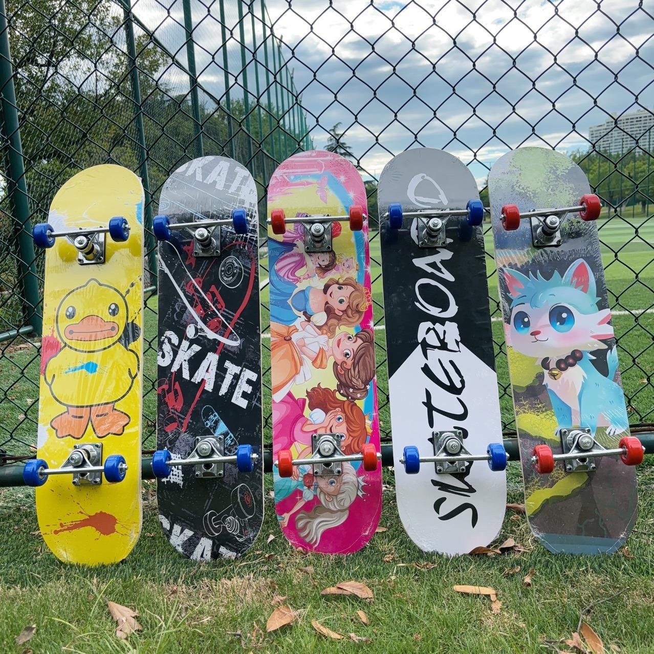 Two-barrel skateboard beginners, boys and girls, 3-6-12 years old
