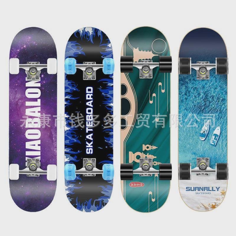 A first-year-old, four-wheeler, adult, male and female, and adolescent, professional skateboarding and skating