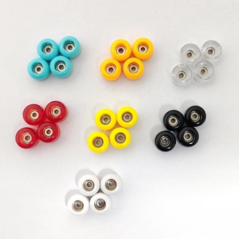 Professional finger skateboard wheels, stainless steel bearings, wide wheels, double-barrel parts, finger-pointing toys
