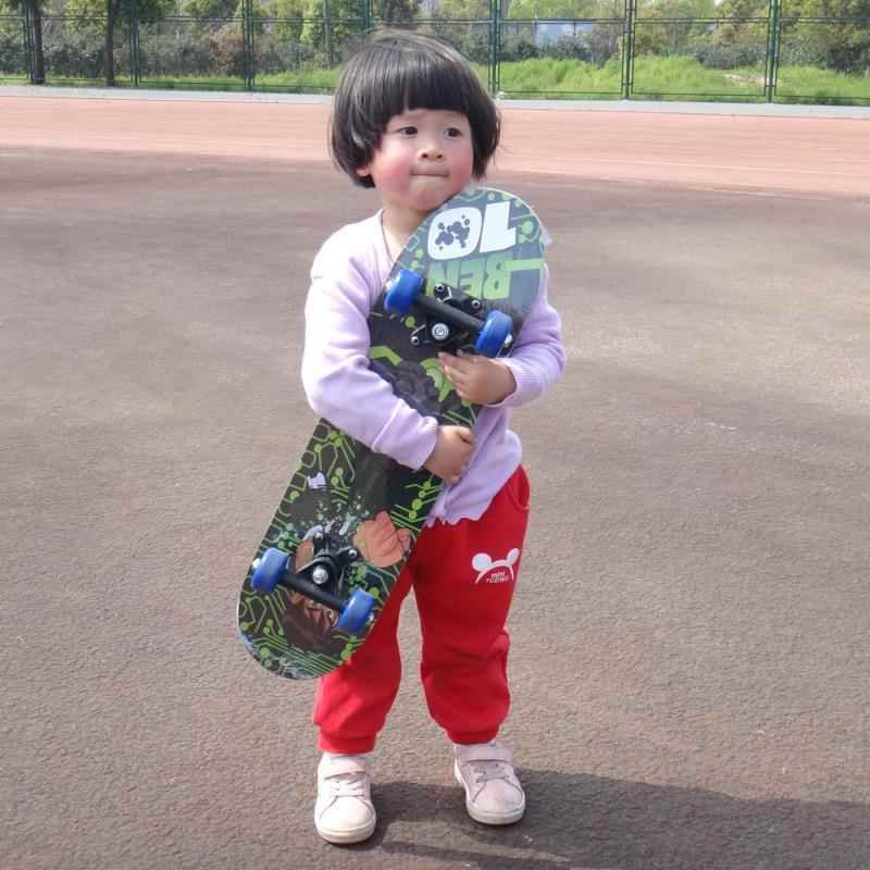 Skiboard beginners 3-6-4-13-year-old girls and boys double-arrayed primary school students 4-wheeler