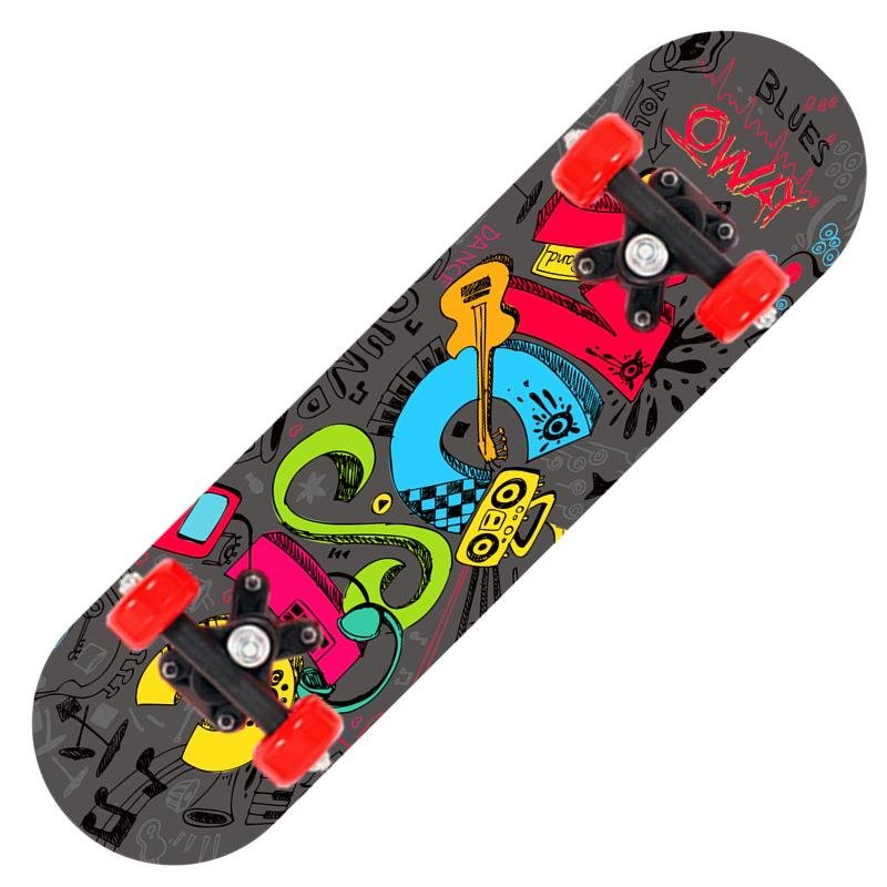 Skiboard beginners 3-6-4-13-year-old girls and boys double-arrayed primary school students 4-wheeler
