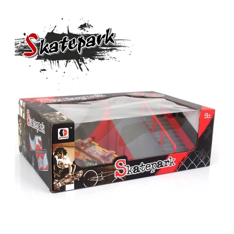 Finger skateboard field children's combination of toy alloy racks and mini skateboards