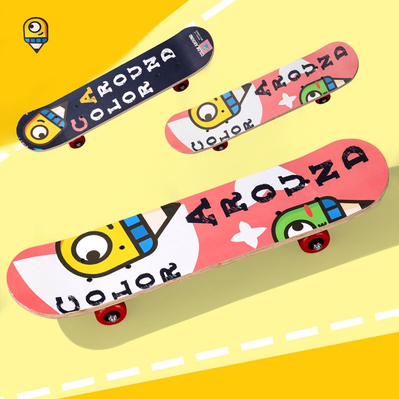 a new 2406 double-sided skateboard, 60ccm double-milk cardboard for children with two-sided stickers