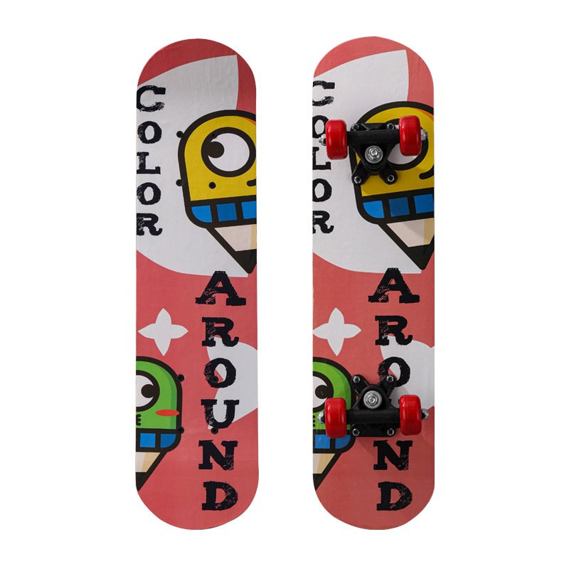 a new 2406 double-sided skateboard, 60ccm double-milk cardboard for children with two-sided stickers