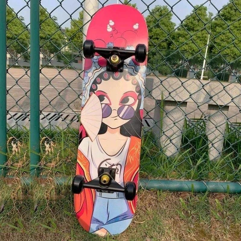 Four-wheeled double-board girls, 5-18 years old, and a scooter scooter-scooter boy