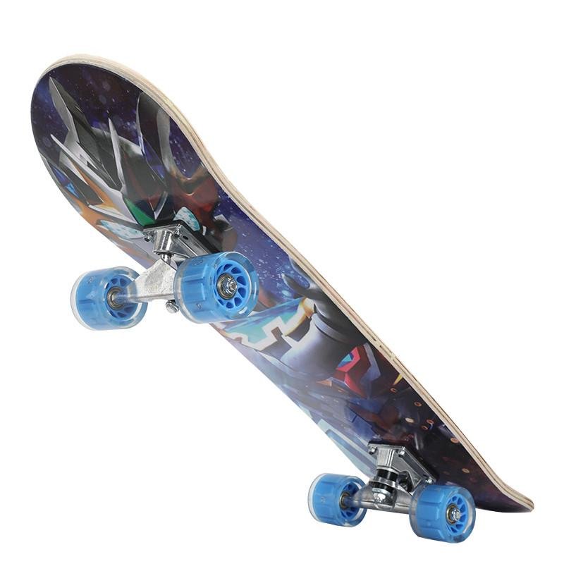 Four-wheel skateboard beginners, boys and girls, 3-6-12-year-olds and adolescents, twin-arcboards