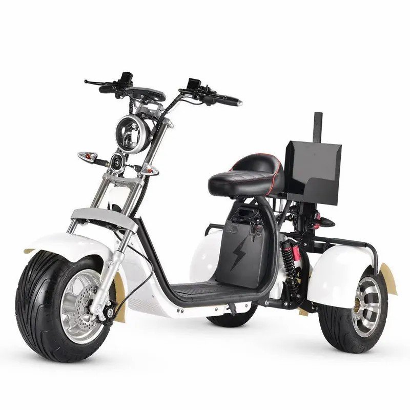 2024 New Electric Scooters For Men 2000W E-Bike 10 Inch Big Wheel Citycoco electric tricycle scooter peugeot thweer 50cc