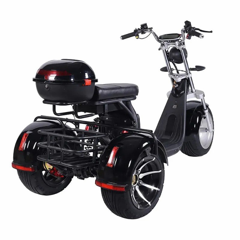 2024 New Electric Scooters For Men 2000W E-Bike 10 Inch Big Wheel Citycoco electric tricycle scooter peugeot thweer 50cc