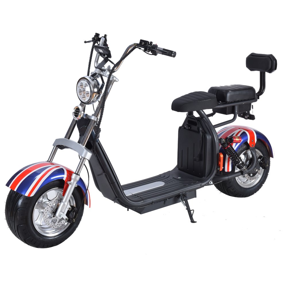 Citycoco 1500/2000w 2019 New Model Wide Alu Alloy Wheel Scooter Electric Off Road 2 seat Motorcycle Scooter Spare Parts