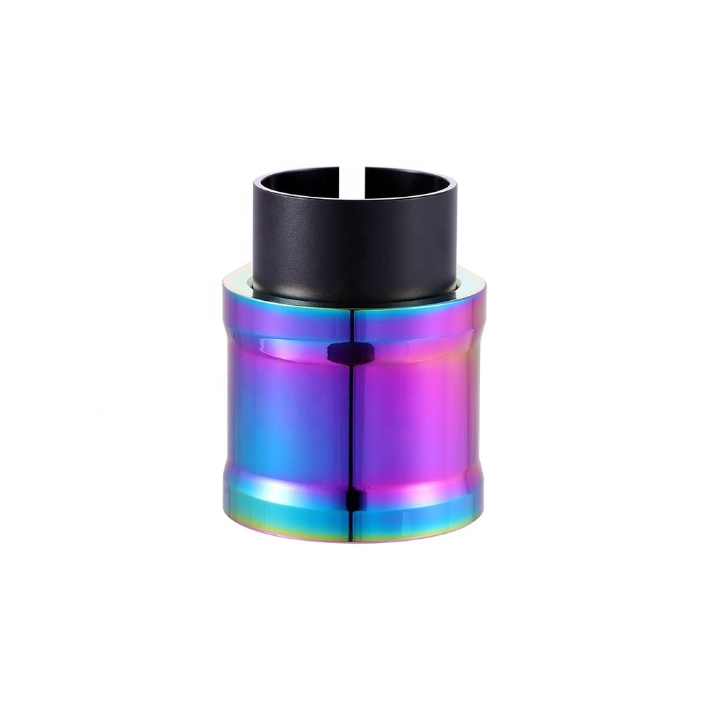 Huoli Aluminium Neo Chrome Stunt Scooter Clamp Standard Size with Two Bolts for Envy Pro HIC IHC SCS Scooters
