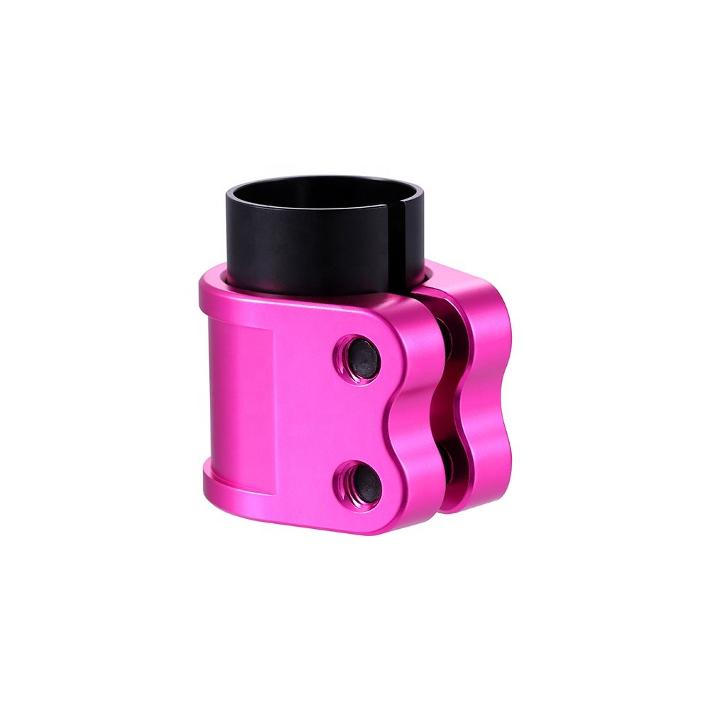 Huoli Aluminium Neo Chrome Stunt Scooter Clamp Standard Size with Two Bolts for Envy Pro HIC IHC SCS Scooters