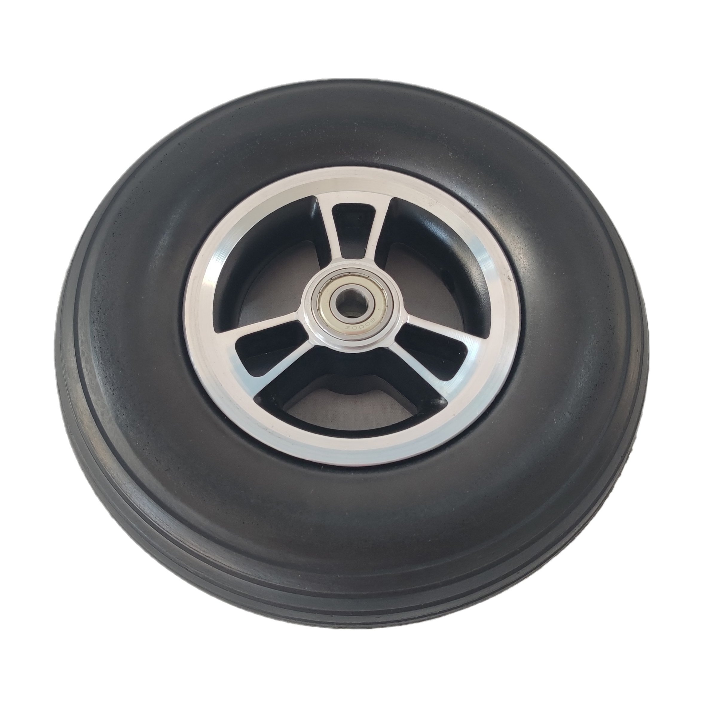 200x50mm 8x2 Solid Wheel PU Foam Rubber Wheel 200*50 Scooter Tire With Aluminum Hub