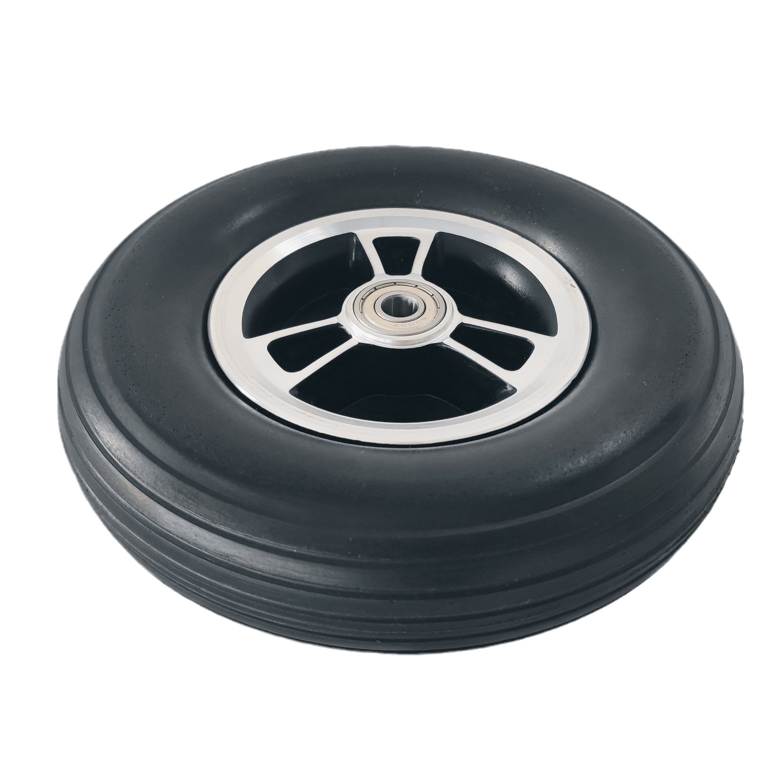 200x50mm 8x2 Solid Wheel PU Foam Rubber Wheel 200*50 Scooter Tire With Aluminum Hub