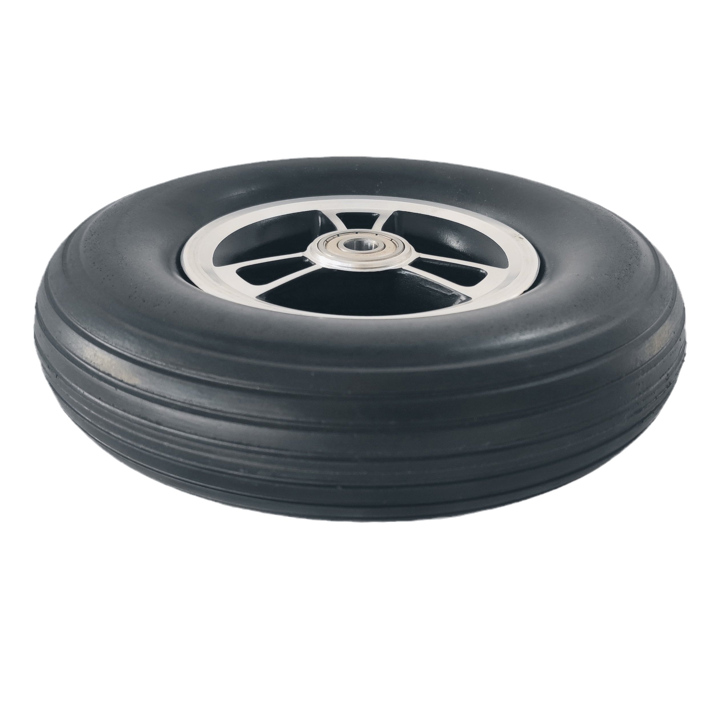 200x50mm 8x2 Solid Wheel PU Foam Rubber Wheel 200*50 Scooter Tire With Aluminum Hub