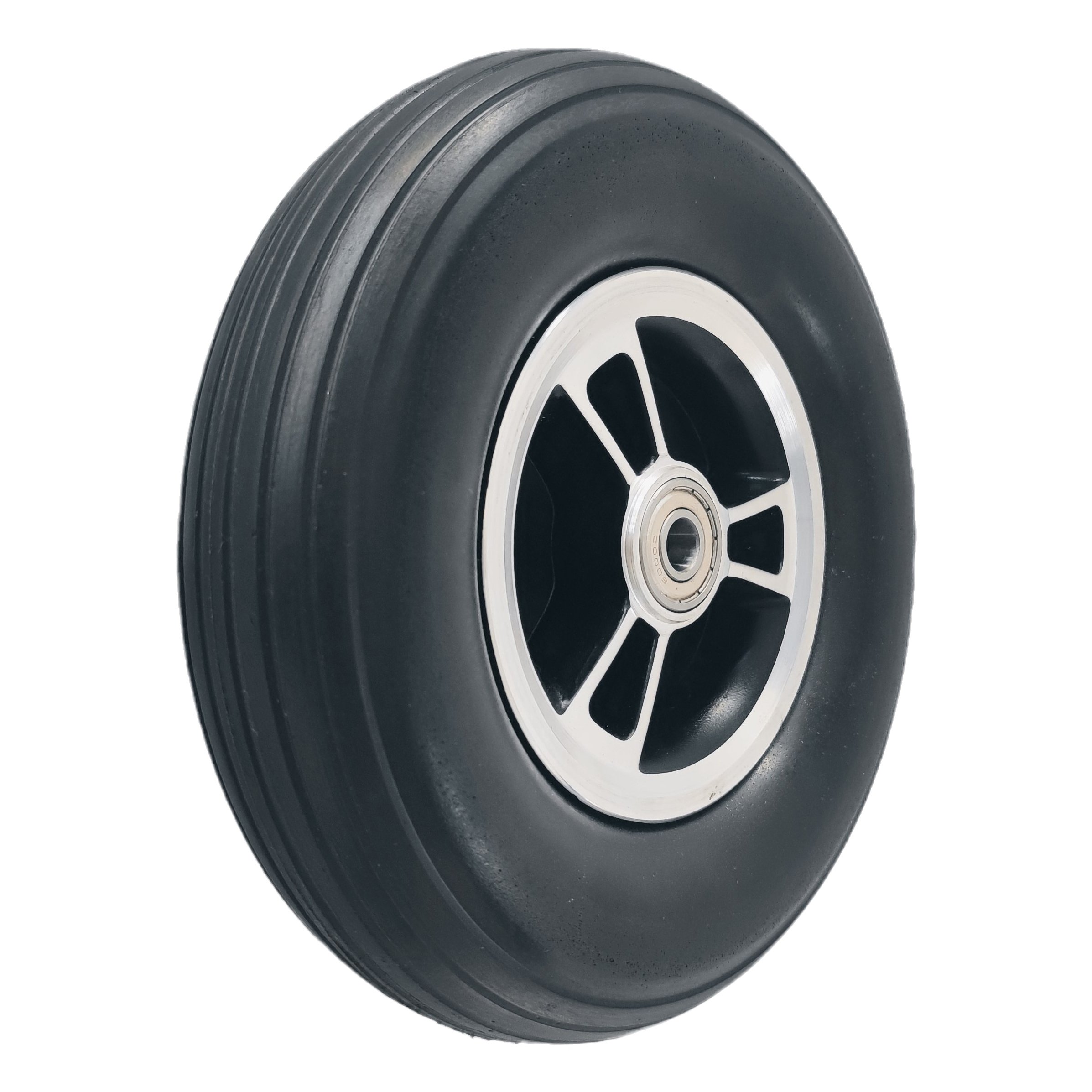 200x50mm 8x2 Solid Wheel PU Foam Rubber Wheel 200*50 Scooter Tire With Aluminum Hub