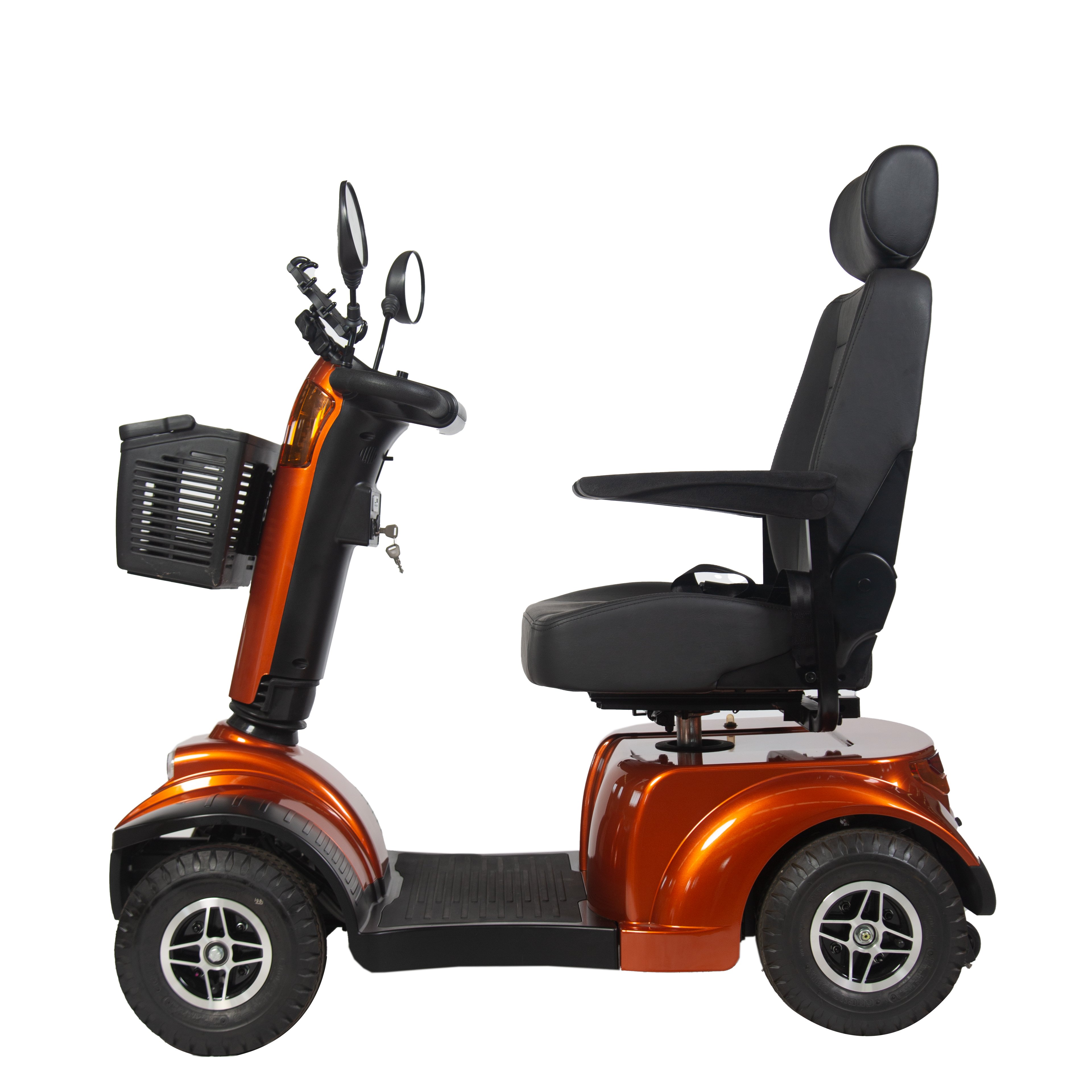 Middle size 4 wheel Electric Handicap Mobility Folding Scooter With Adjustable Seat for disabled elderly people