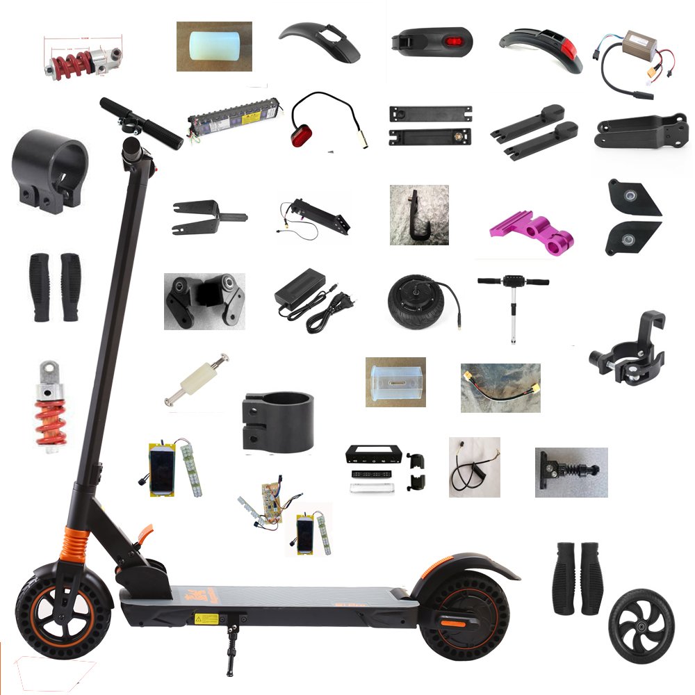Electric scooter parts for KugooKirin S1 Pro Outside tyre taillight Rubber foot pad dashboard Folding buckle