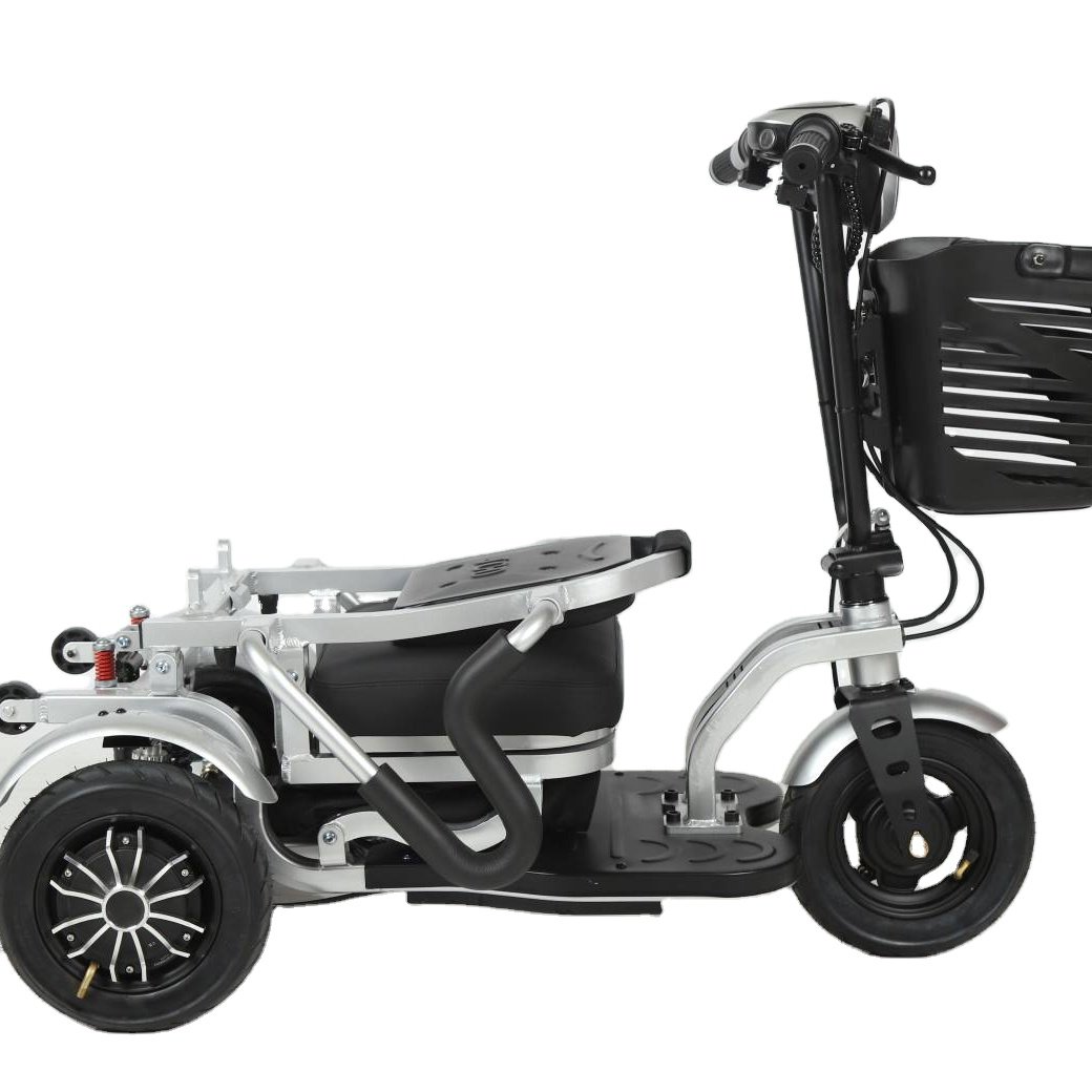Foldable 500W Low Price Four Wheel Electric Mobility Scooter With Basket