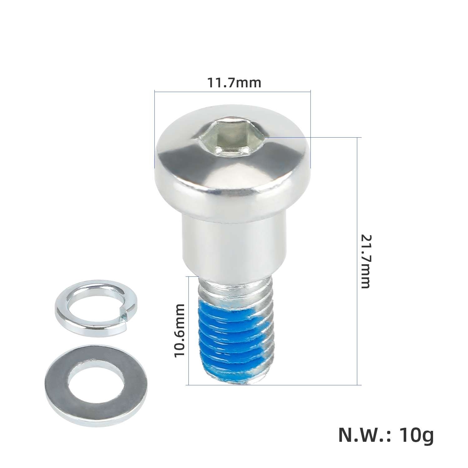 EU Warehouse Electric Scooter Rear Wheel Fixing Screws with Spacers Stainless Steel Screws For M365 Pro Pro2 Scooter Parts