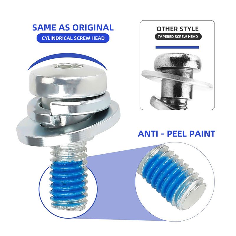 EU Warehouse Electric Scooter Rear Wheel Fixing Screws with Spacers Stainless Steel Screws For M365 Pro Pro2 Scooter Parts