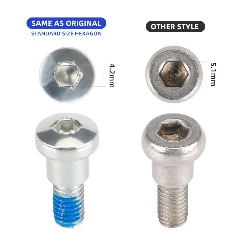 EU Warehouse Electric Scooter Rear Wheel Fixing Screws with Spacers Stainless Steel Screws For M365 Pro Pro2 Scooter Parts