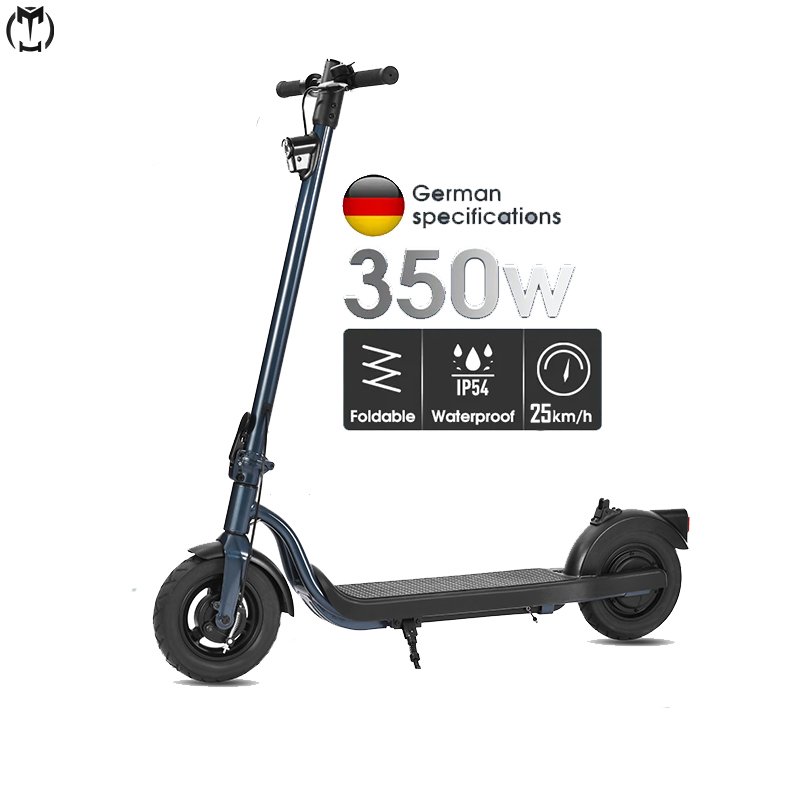 Source Factory 350Watt Electric Folding Scooter 10inch Adult EU Warehouse 25km/h Electric Scooter