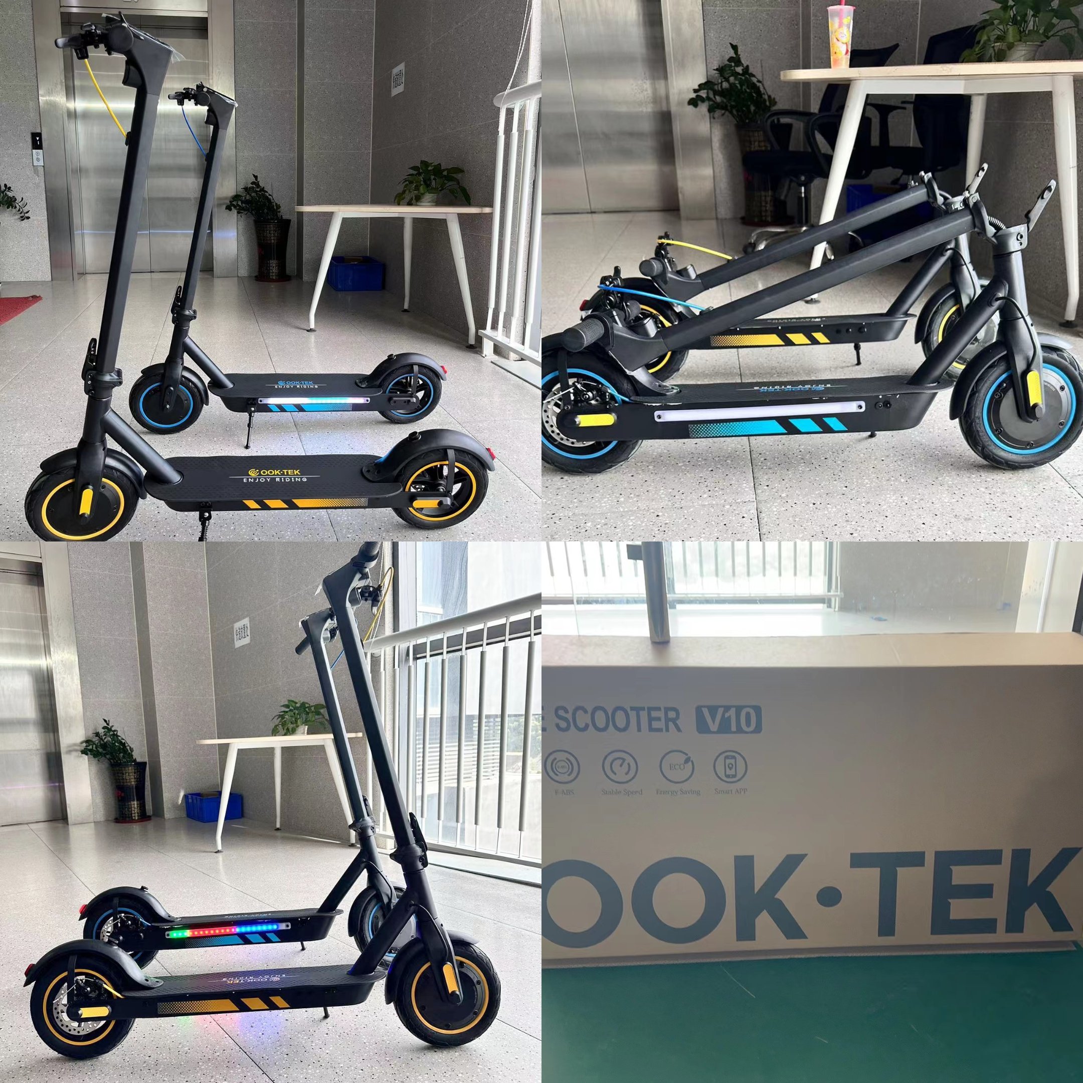 USA EU Warehouse E Scooter iwheels 10 inch M365 Pro OOKTEK V8 New V10 E-Scooter Folding 500W Adult 2 Wheel Electric Scooter Max