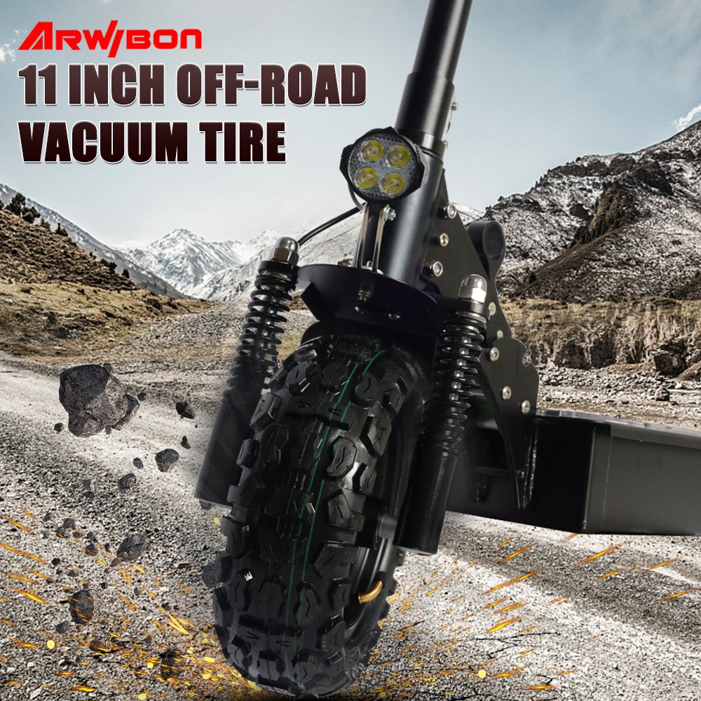 Arwibon Q30 USA/EU Stock Hydraulic Suspension escooter e scooter 11 inch Heavy Duty Fast Electric Scooter