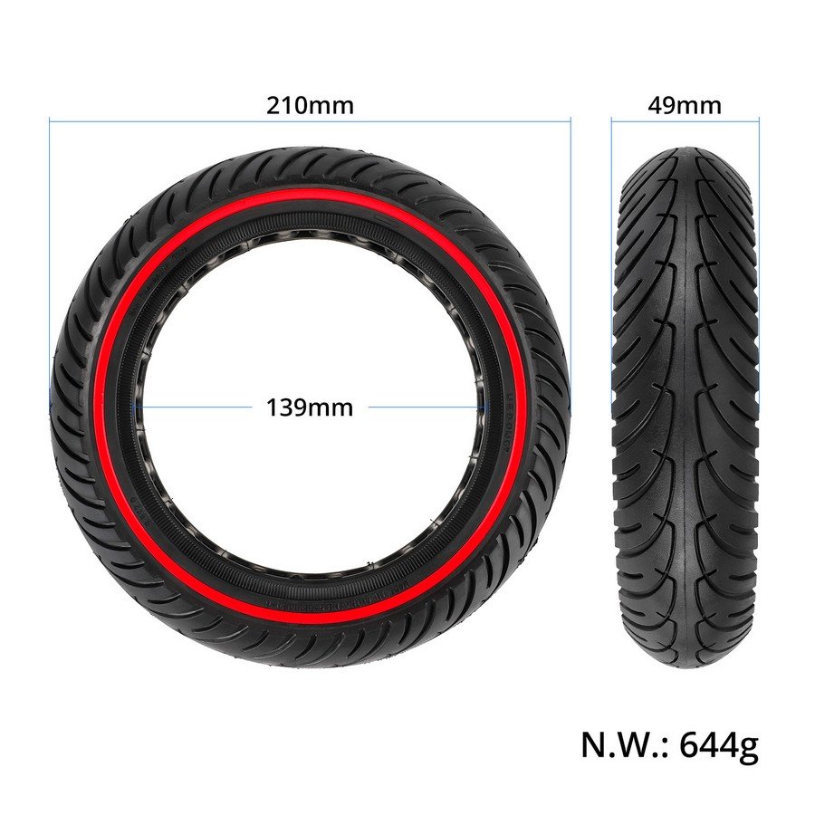 Wholesale Scooter Parts 8.5 Inch Solid Tire with Colored Circle for Xiaomi Electric Scooter