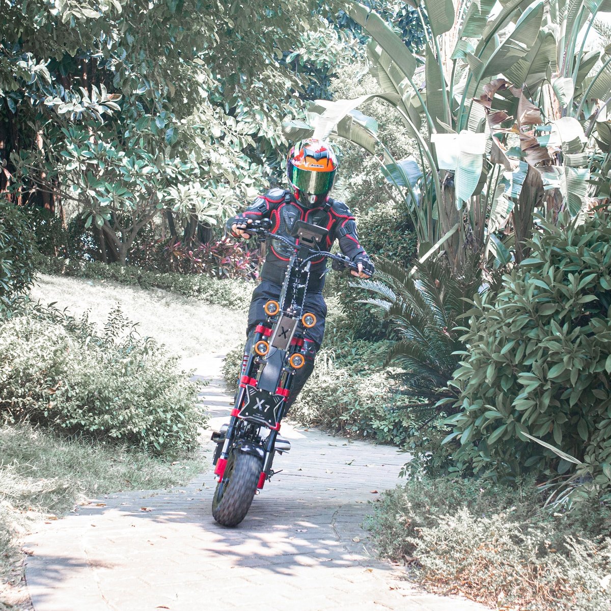 X7 electric scooter 14-inch large size tire off-road motorcycle adult scooter All-terrain electric scooter dual drive off-road