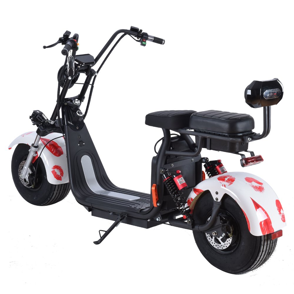 Eec Coc 60v Europe Warehouse 1500w 2000w Fat Tire Motorcycle Electric Scooter Citycoco