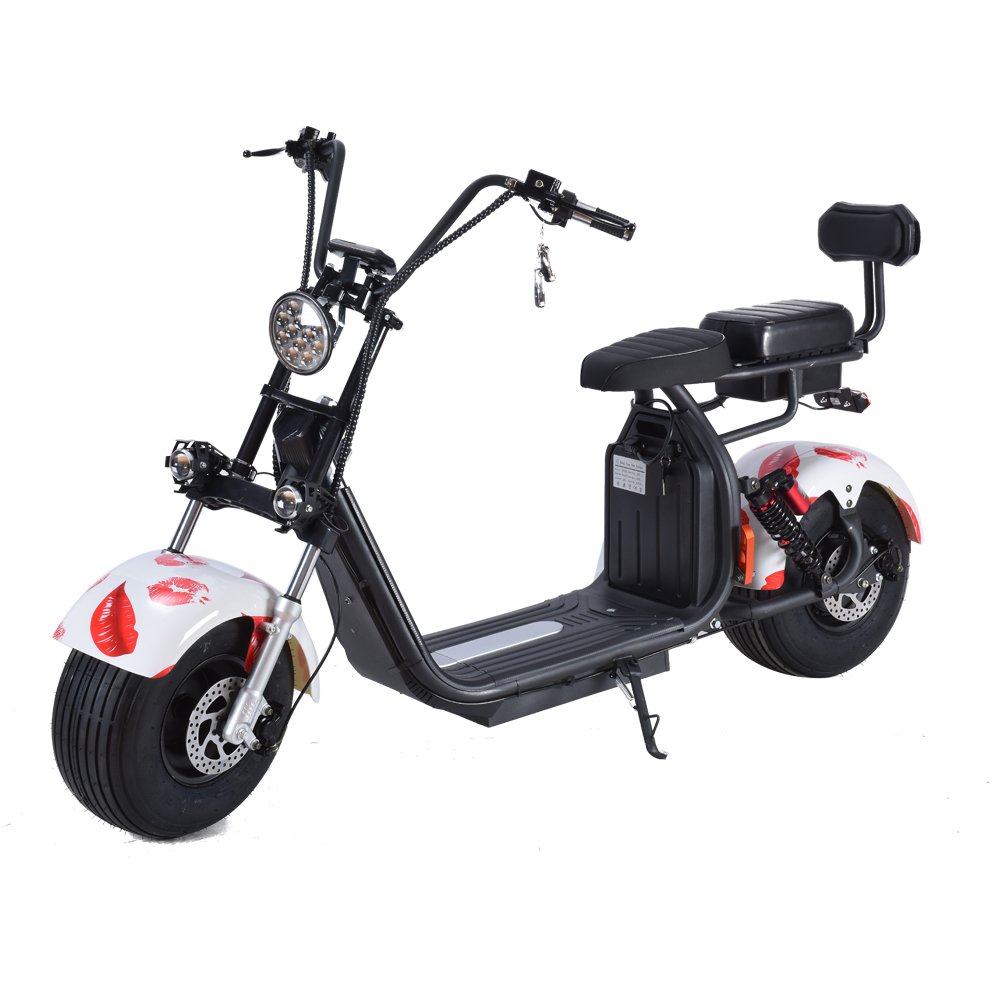 Eec Coc 60v Europe Warehouse 1500w 2000w Fat Tire Motorcycle Electric Scooter Citycoco