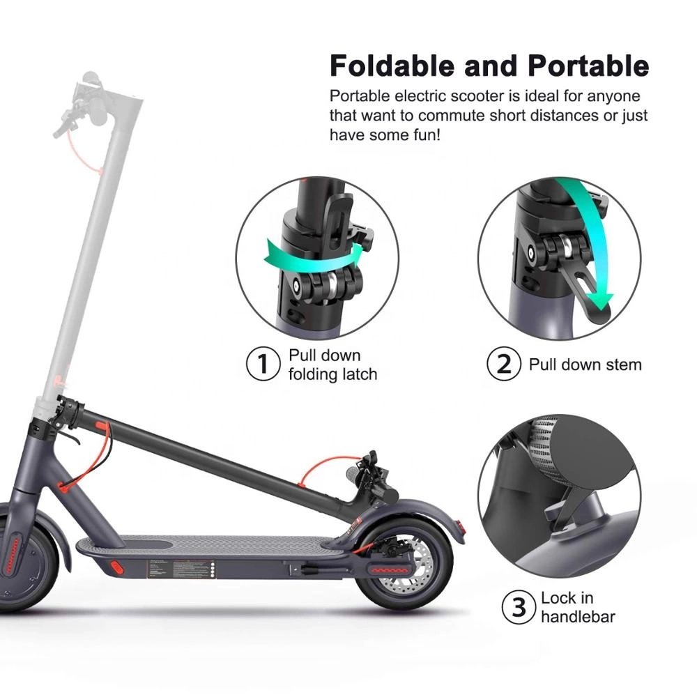 EU US Stock Fast Delivery Eletrica Disc Brake 2 Wheel Smart Electric Scooters Europe Warehouse Elscooter