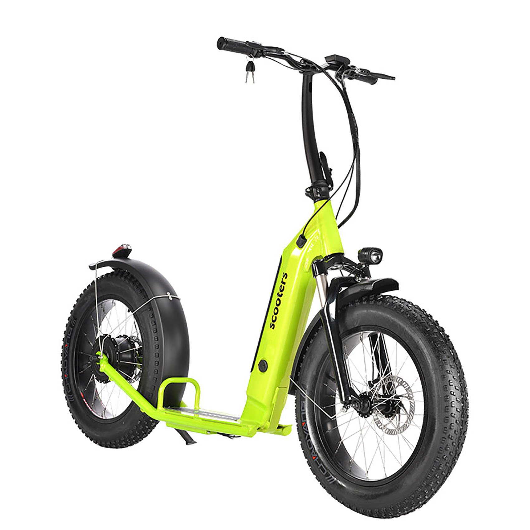 European Warehouse Stock EEC 500W Dual motors City big wheel Fat Tire kick E Motorcycle Electric Scooters