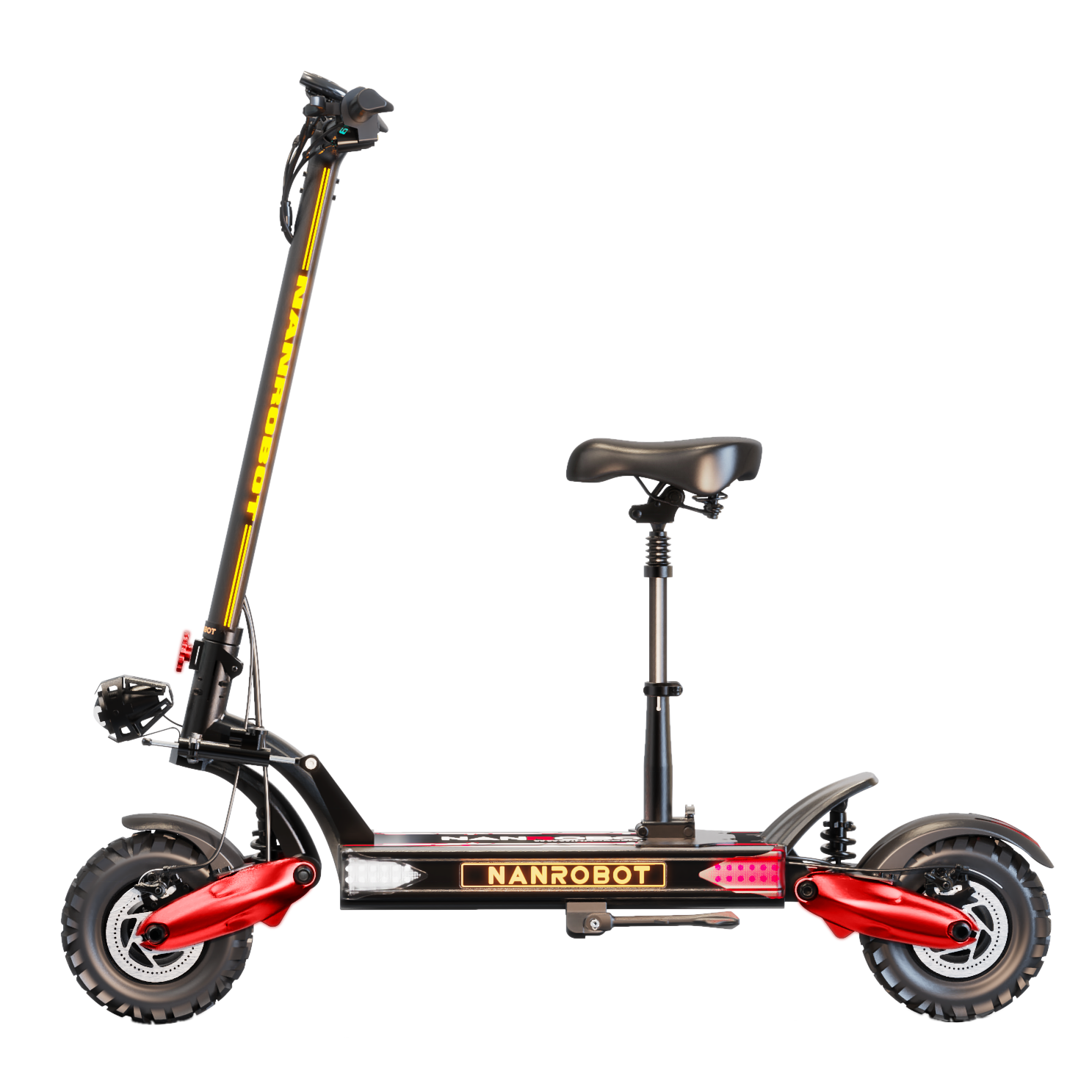 Nanrobot LS7+ 72V 11inch 2 Wheel Fat Tire Adult Foldable E Scooter Fastest Electric Scooter Unisex Electronic Bike Oil Brake