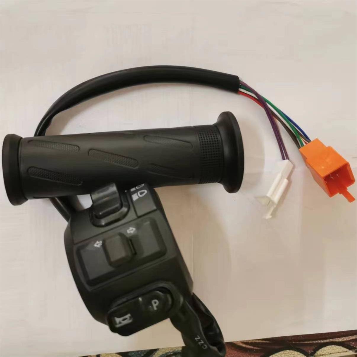 electric bike accelerator scooter throttle+3speed switch+light+horn+park button+turning tricycle handlebar ATV UTV GRIP DIY PART