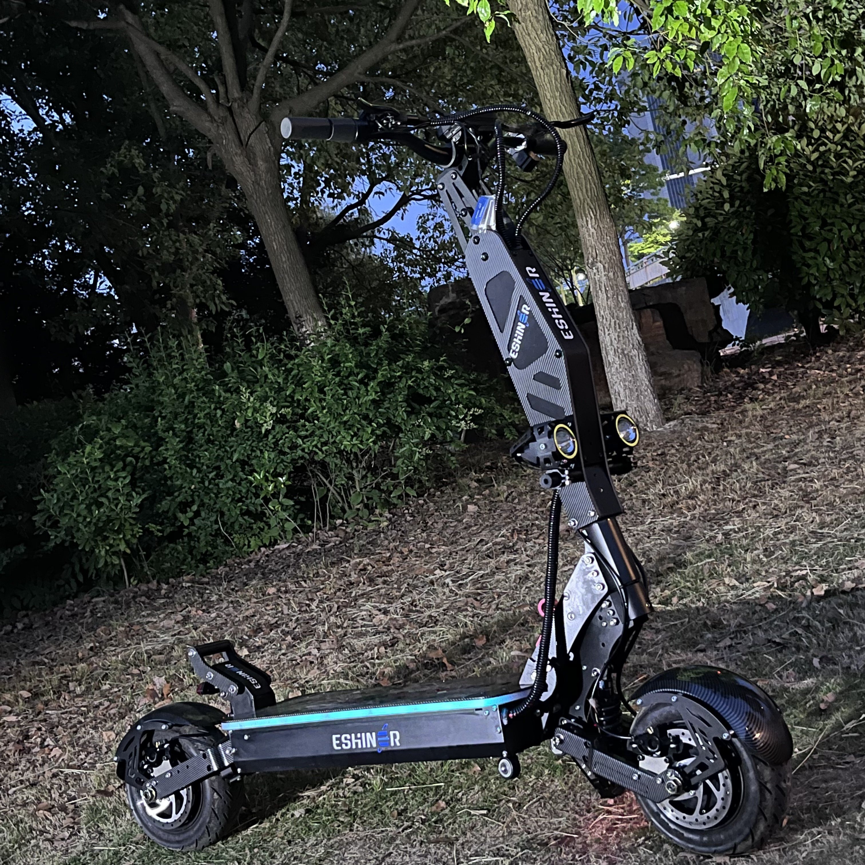 Eshiner Rider 7 Nfc/Password Unlock Electric Scooter 72V 35Ah 11Inch Tires Max 8000W 110Km/H Trotinete Eletrica With App Control