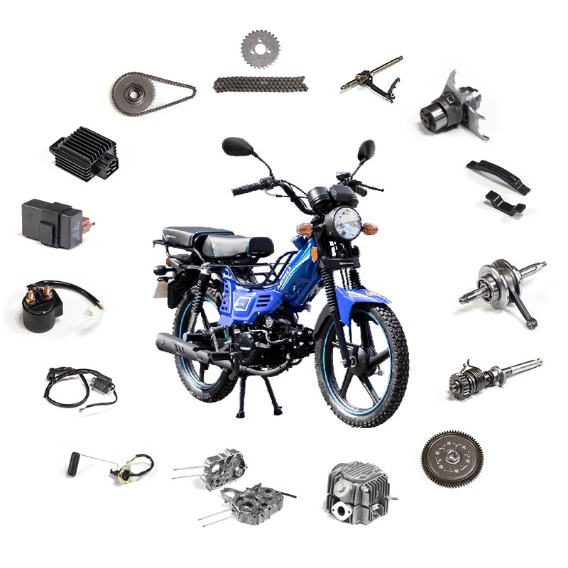 New Arrival High Quality GY6 Engine Spare Parts Bera MERU 110CC Cub Scooter Motorcycle Engine Parts