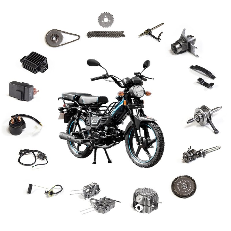 New Arrival High Quality GY6 Engine Spare Parts Bera MERU 110CC Cub Scooter Motorcycle Engine Parts